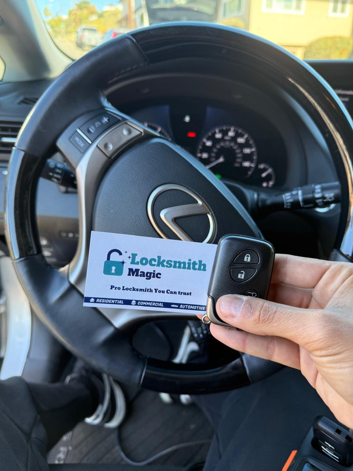 Lexus car key replacement by Locksmith Magic in San Diego
