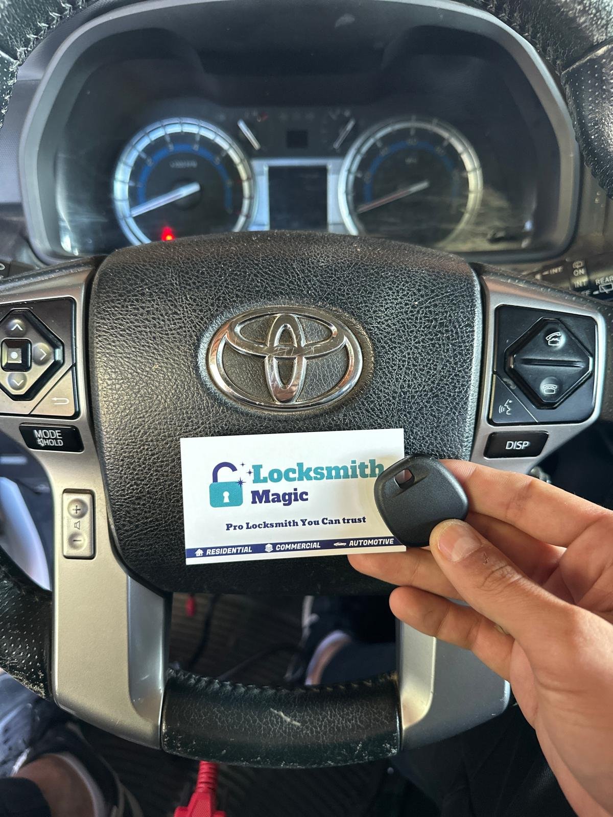 Toyota car key replacement by Locksmith Magic in San Diego