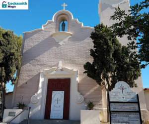 A Roman Catholic Church at the intersection of S 32nd Street and Imperial Avenue in the Logan Heights neighborhood of San Diego