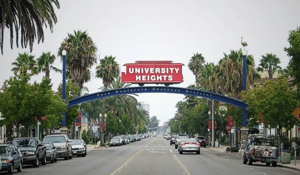 Locksmith Magic van in University Heights San Diego near Park Boulevard — providing mobile locksmith, rekeying, and car key replacement services.